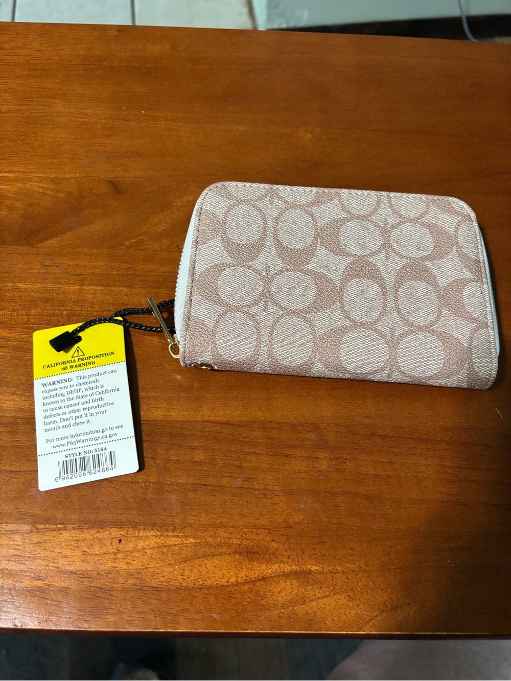 Zip Card Holder Signature Canvas